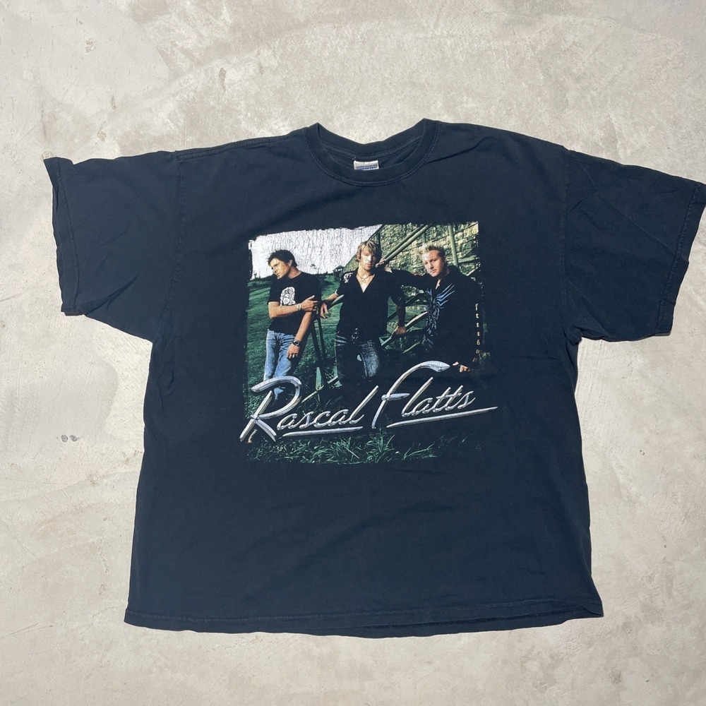 Vintage Rascal Flatts USA Tour Here's To You Shirt Double Sided Country Band XL